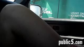 Flashing Truck Drivers On A Highway