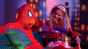 Harley Quinn takes Spiderman