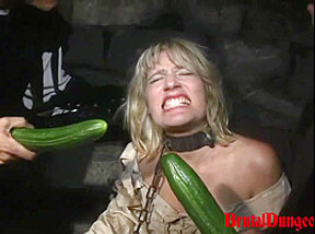 Wench Amalia is Punished with Gang Bang Food Sex & BDSM Fun for Food