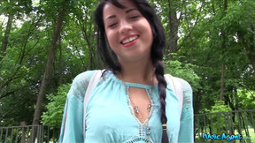 Sexy Black Haired Russian Fucked In The Woods 1 - Taissia Shanti