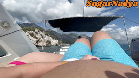 SugarNadya made me cum on a tourist boat