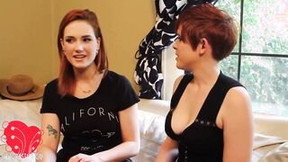 Red Lesbians Lily Cade and Siri Pornstar Nailed Each Other's