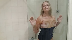 Martina in the shower