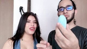 Selena shows you a nice male masturbation vibrator! follow the store on instagram @vibravibes and selena @vegasofcrowley