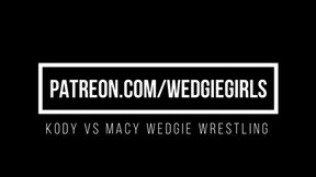 Kody vs Macy Wedgie Wrestling Contest
