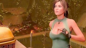 Cartoon 3D Lara croft banged! Anubis