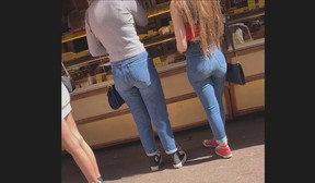hot bubble butt teen in jeans