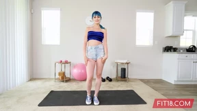 Jewelz Blu- Casting Blue Hair Girl With Perfect Pussy -