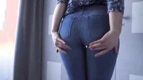 Tight Blue Jeans Butt Worship Tease 4K