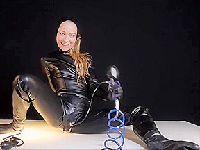 Latex Catsuit With Gag