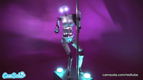 Camsoda - fucking robot cam babe twerks and orgasms
