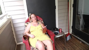 Smoking milf has sex with pizza boy point of view
