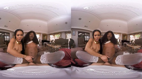 Vr bangers ass fucking naughty 3some with luxury ebony whores vr porn